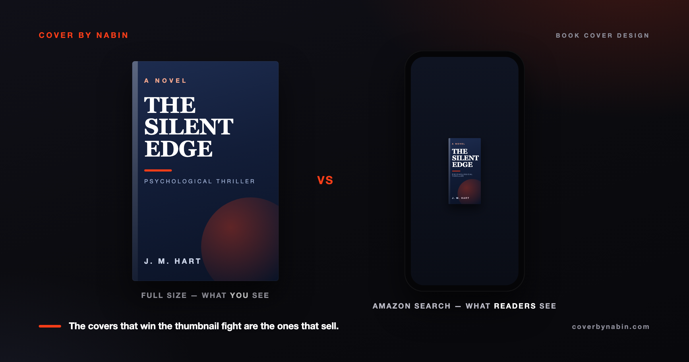 The Book Cover Thumbnail Test: Why Your Cover Gets Judged at Postage-Stamp Size