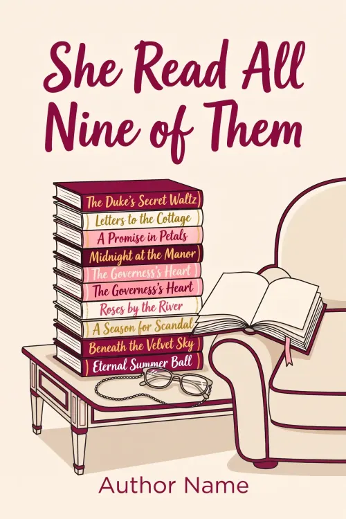 Premade Chick Lit book cover design 07 available for exclusive purchase