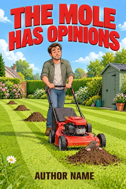 Premade Comedy book cover design 13 available for exclusive purchase