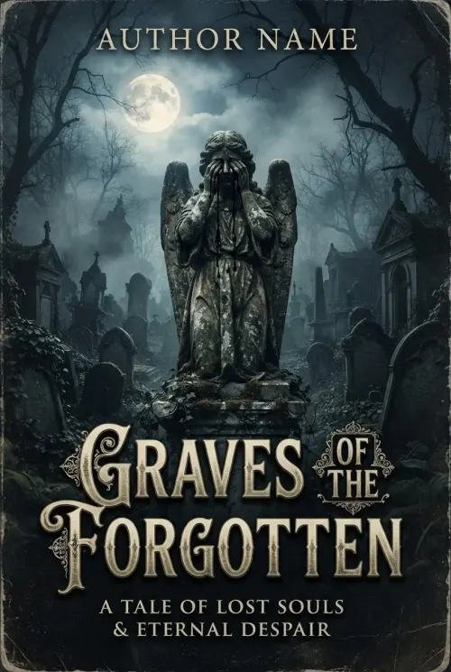 Premade Horror book cover design 13 available for exclusive purchase