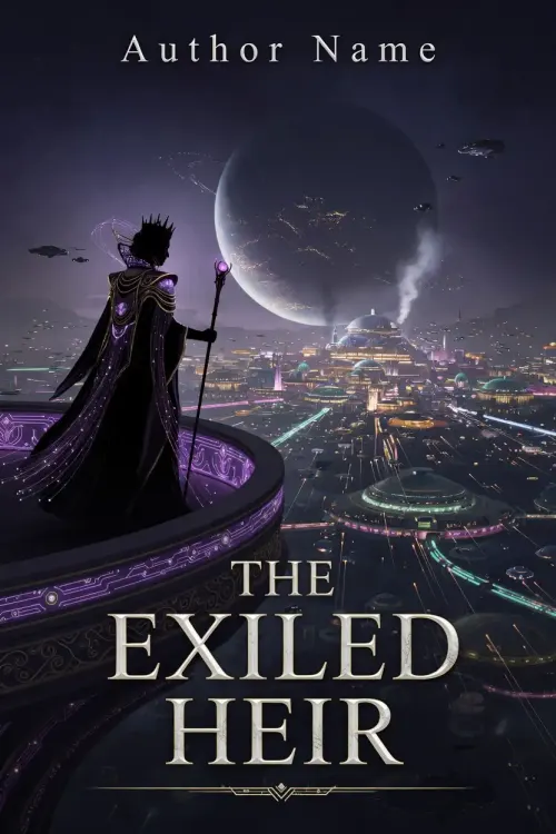 Premade Science Fiction book cover design 32 available for exclusive purchase